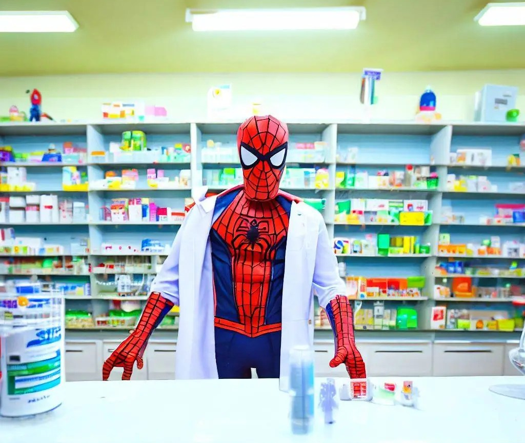 Apotheke Digitalisierung Nachhaltigkeit E-Rezept Spiderman KI AI Networking